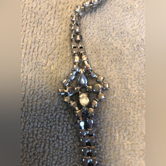 Vintage Sterling Silver and Rhinestone bracelet. 1950’s glam! - Picture 2 of 7